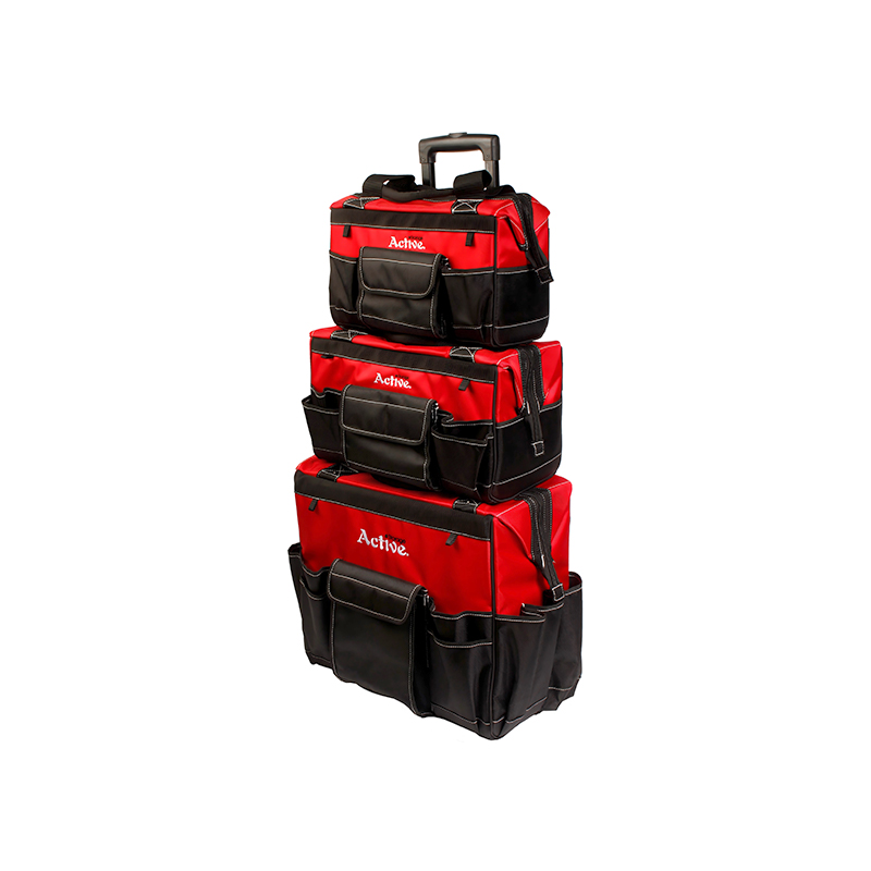 3-teilige professionelle Rollwerkzeugtasche in Elektrikerqualität 3-teilige professionelle Rollwerkzeugtasche in Elektrikerqualität