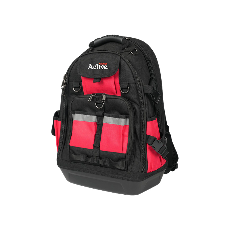 Robuster Werkzeugrucksack mit USB-Anschluss mit harter Basis Robuster Werkzeugrucksack mit USB-Anschluss mit harter Basis