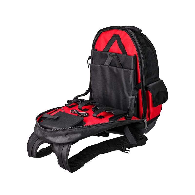 Robuster Werkzeugrucksack mit USB-Anschluss mit harter Basis Robuster Werkzeugrucksack mit USB-Anschluss mit harter Basis