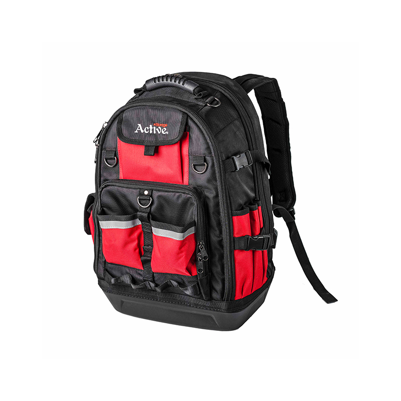 Robuster Werkzeugrucksack mit USB-Anschluss mit harter Basis Robuster Werkzeugrucksack mit USB-Anschluss mit harter Basis