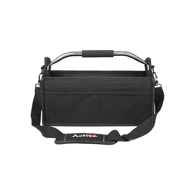 Funktionelle, faltbare Werkzeugtasche mit röhrenförmigem Griff und Gummiboden Funktionelle, faltbare Werkzeugtasche mit röhrenförmigem Griff und Gummiboden