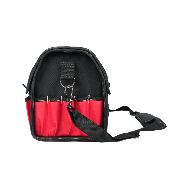 HOCHBELASTBARE WERKZEUGTASCHE MIT METALLGRIFF, GROSSER KAPAZITÄT UND AUFHÄNGESCHLAUFEN HOCHBELASTBARE WERKZEUGTASCHE MIT METALLGRIFF, GROSSER KAPAZITÄT UND AUFHÄNGESCHLAUFEN