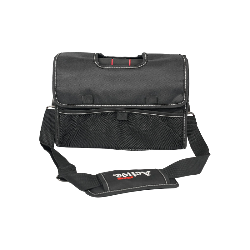 HOCHBELASTBARE WERKZEUGTASCHE MIT METALLGRIFF, GROSSER KAPAZITÄT UND AUFHÄNGESCHLAUFEN HOCHBELASTBARE WERKZEUGTASCHE MIT METALLGRIFF, GROSSER KAPAZITÄT UND AUFHÄNGESCHLAUFEN