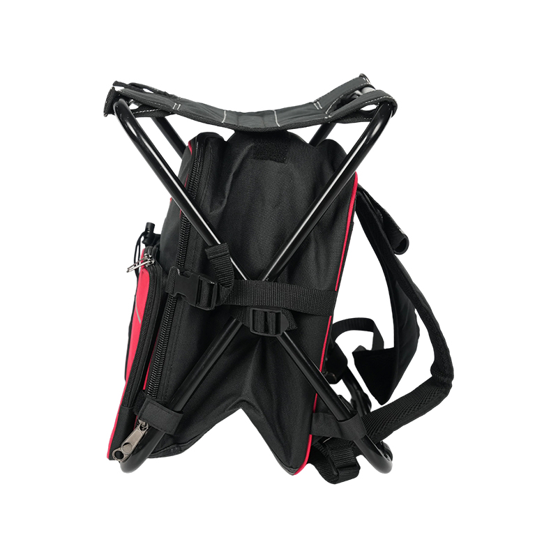 Multifunktionaler Allwetter-Werkzeugrucksack mit Klappstuhl Multifunktionaler Allwetter-Werkzeugrucksack mit Klappstuhl