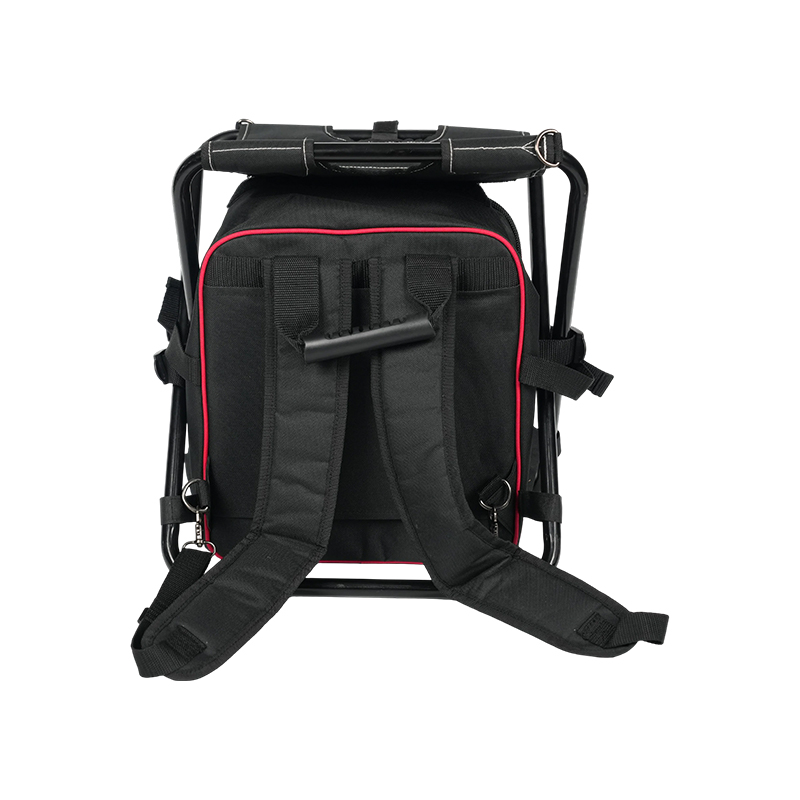 Multifunktionaler Allwetter-Werkzeugrucksack mit Klappstuhl Multifunktionaler Allwetter-Werkzeugrucksack mit Klappstuhl